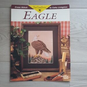 Just CrossStitch‎ Eagle Pattern Booklet Cathy Livingston Item 186 Vintage Chart